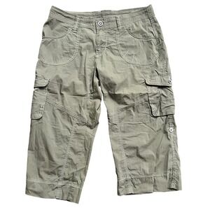 Kuhl Olive Green Convertible Cargo Capri Hiking Pants Womens‎ Size 8